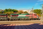 FXE AC4400 Locomotives leading a train